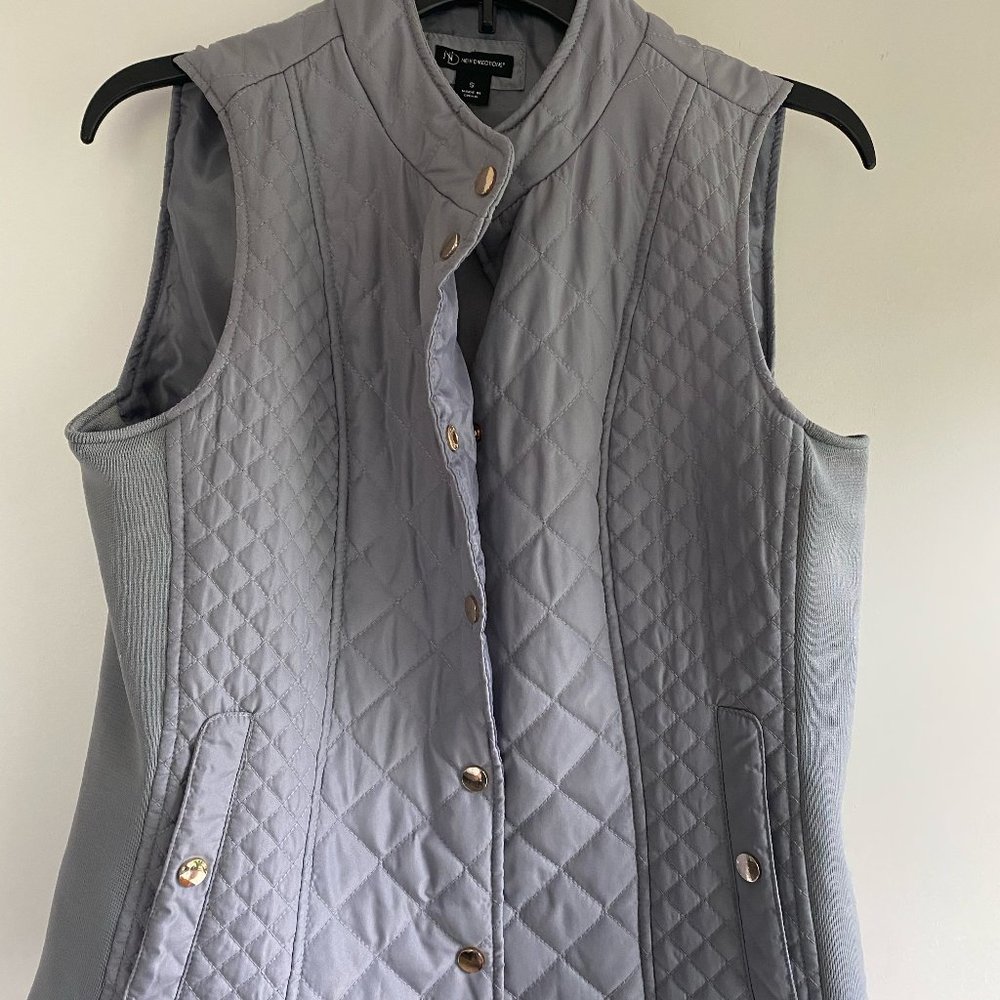 Grey Button up vest